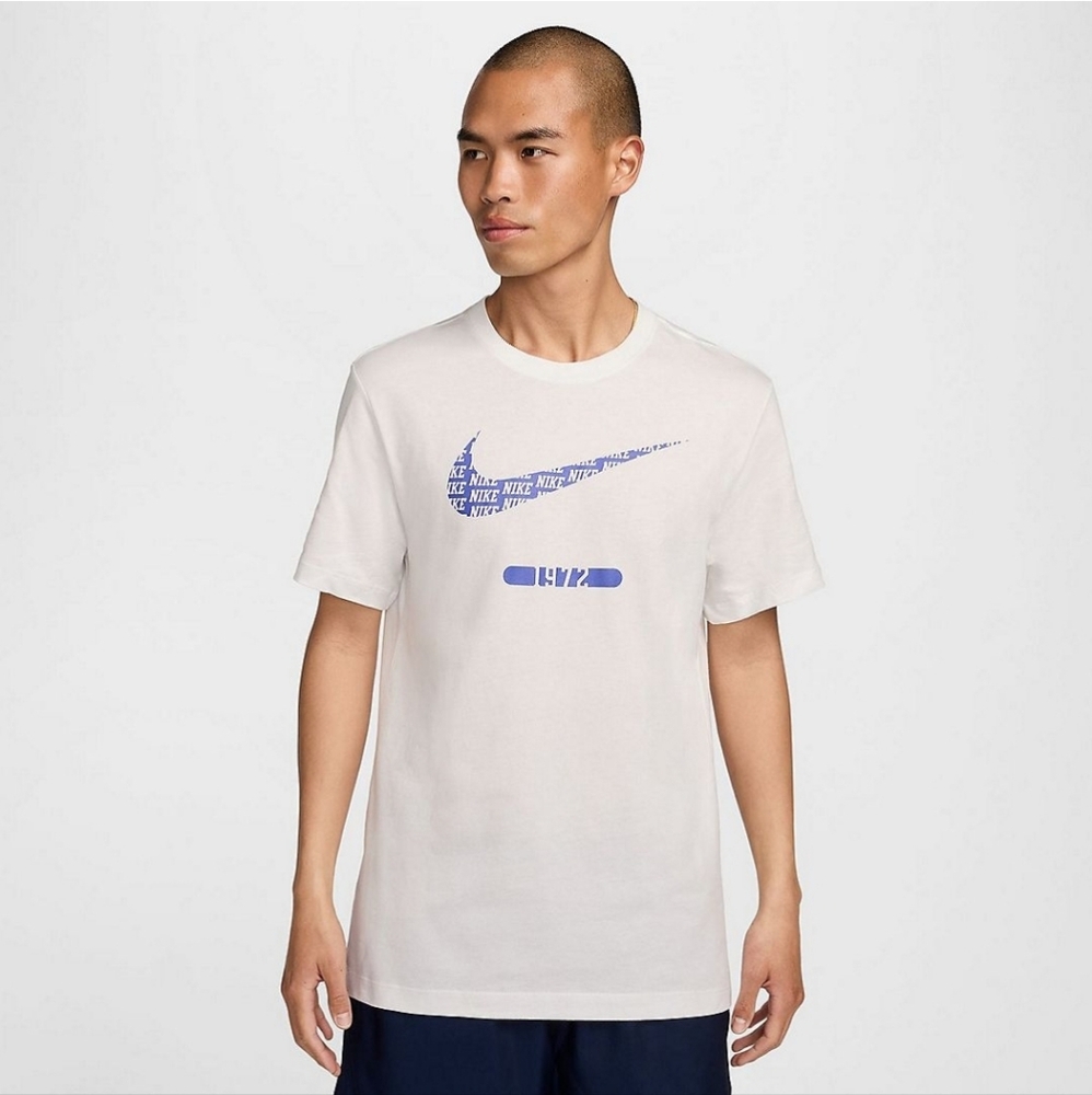 Nike Sportswear Swoosh Big & Tall Mens White Cotton Tee 4XL